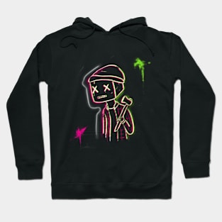 Neon Robot Hoodie